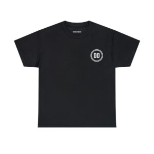 Black Defense Distributed Logo Tee